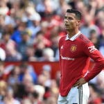 Cristiano Ronaldo con el Manchester United.