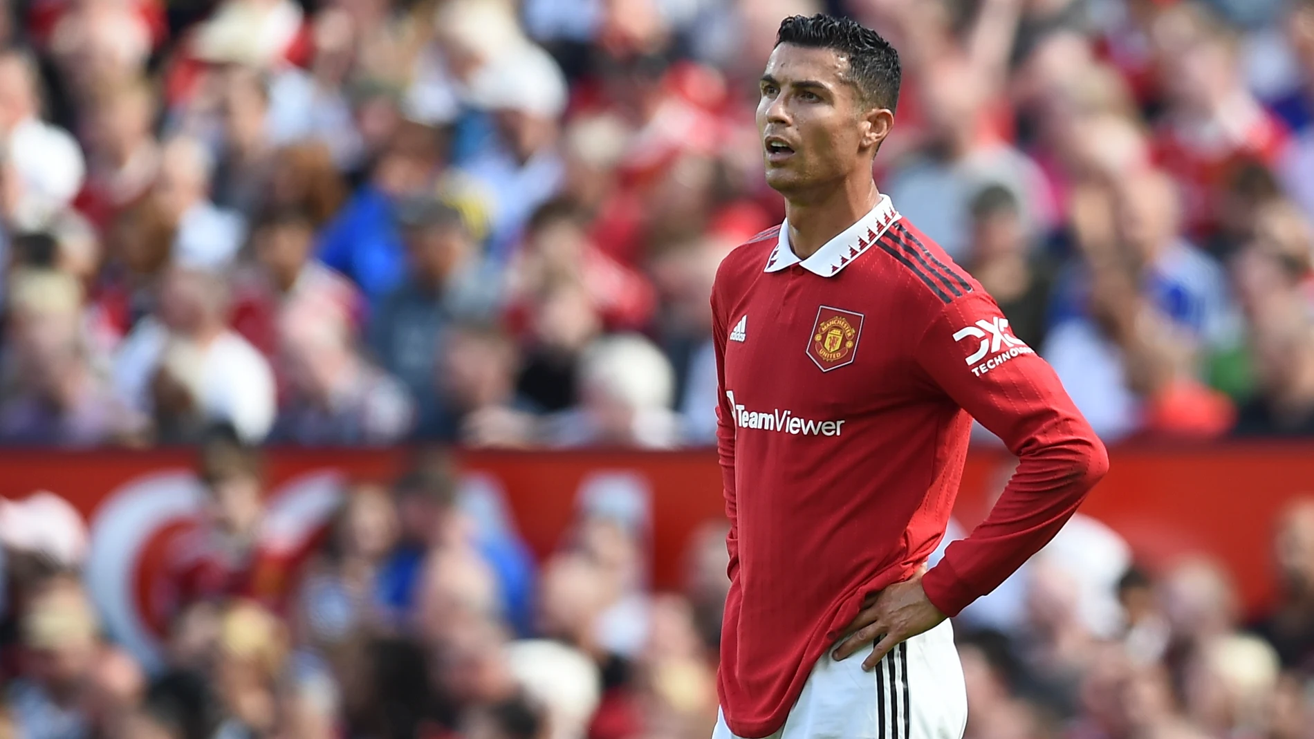 Cristiano Ronaldo con el Manchester United.