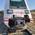 Accidente sin heridos por colision entre un tren y una furgoneta en la linea Soria-Torralba, en una imagen de archivo