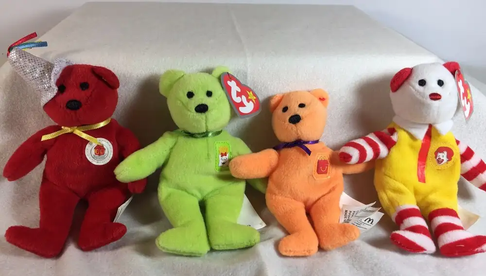 Osos TY Teenie Beanie Babies — Happy Meal 1997/1998