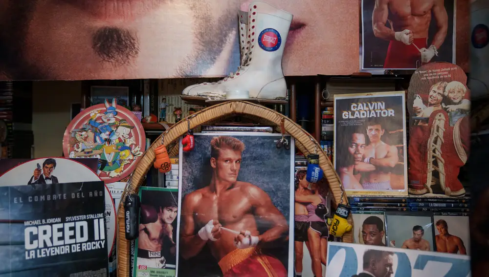 Botas de boxeo regaladas por Dolph Lundgren, el villano de "Rocky IV"