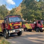 Efectivos del Consorcio en el incendio de Bejís