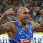 Lamont Marcell Jacobs no tuvo rival en la final de los 100