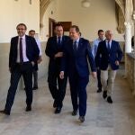 El consejero de Universidad, Investigación e Innovación, José Carlos Gómez Villamandos, antes de participar en la inauguración de los cursos de verano de la UNIA en Baeza (Jaén)