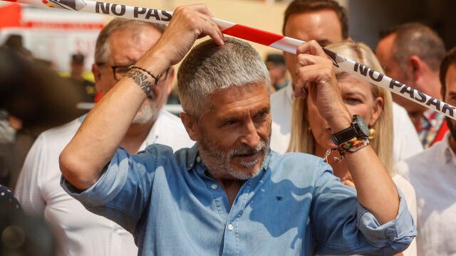 El ministro del Interior, Fernando Grande-Marlaska, en una imagen de este verano