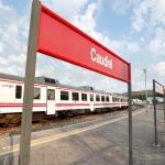 El accidente se produjo en la estación de tren de Caudiel (Castellón)