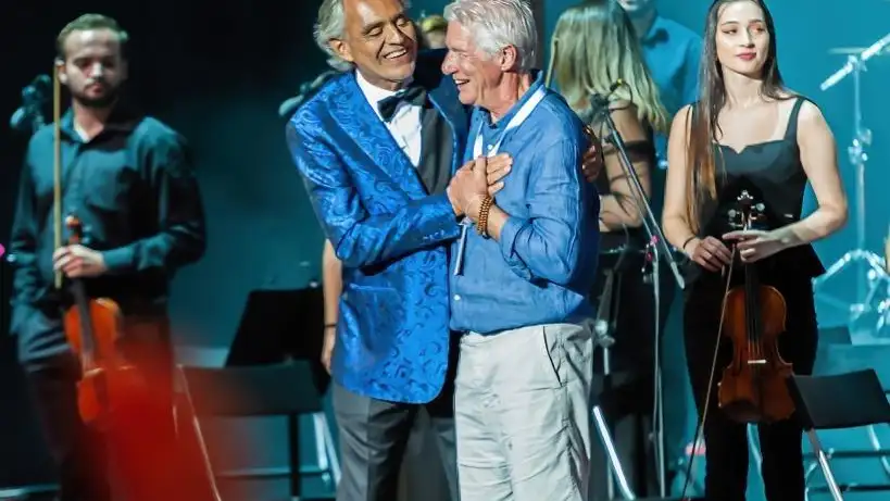 Richard Gere y Andrea Bocelli