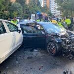 Accidente en Sinesio Delgado (Madrid)