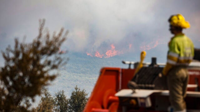 Imagen del término municipal de Alcublas, a la que llegó el incendio originado en Bejís