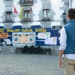Pintadas que reclaman la «libertad» del País Vasco