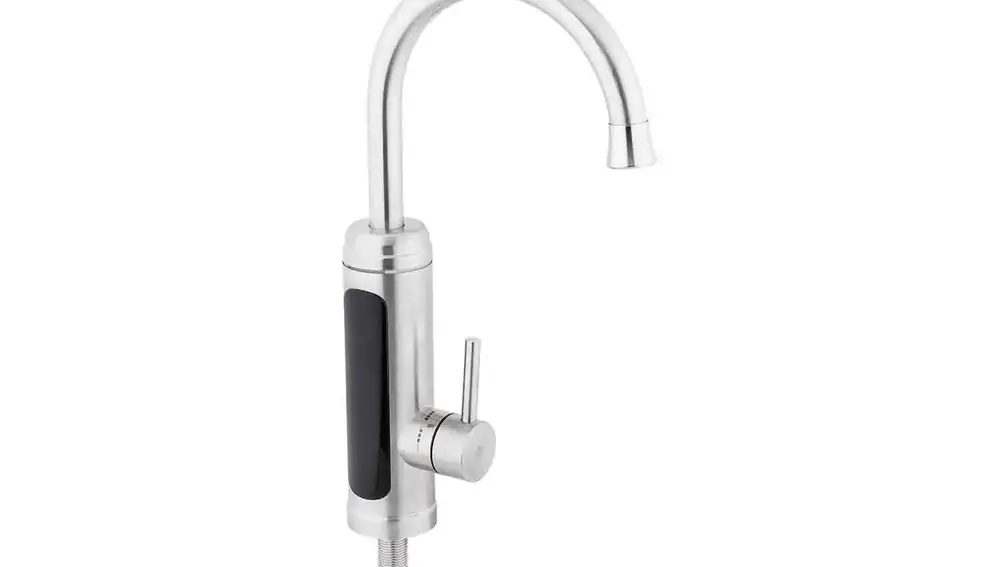 Easymaxx Grifo eléctrico de acero inoxidable