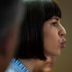 La ministra de Ciencia e Innovación, Diana Morant, durante su visita a la Comunidad Valenciana para valorar los efectos de los incendios