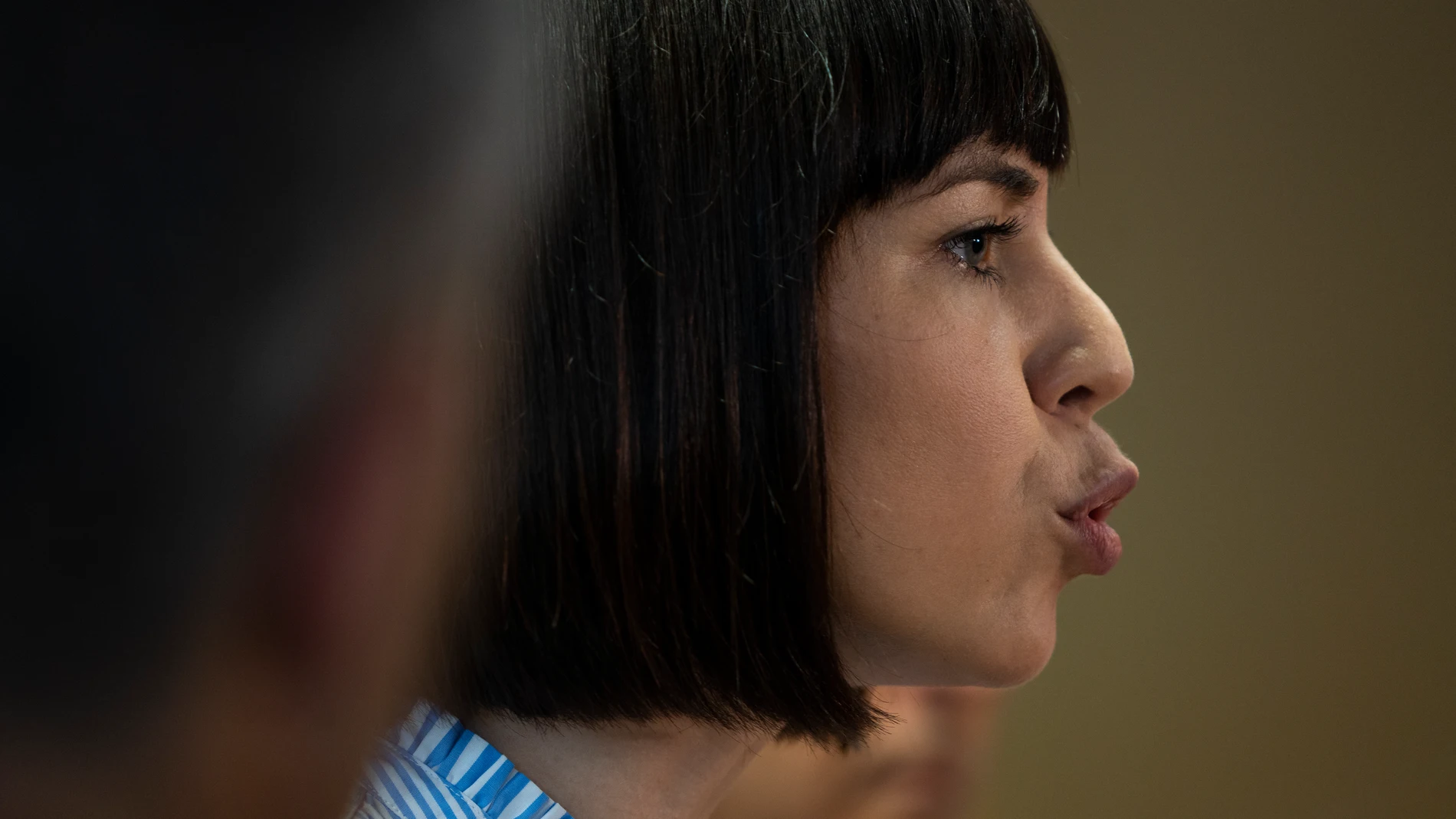 La ministra de Ciencia e Innovación, Diana Morant, durante su visita a la Comunidad Valenciana para valorar los efectos de los incendios