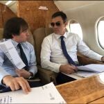 Pedro Sánchez, en el Falcon