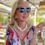 Carmen Lomana disfrutando de Saint - Tropez.