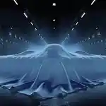 La compañía china AVIC mostró esta imagen de un futuro caza cubierto, que podría ser el H-20