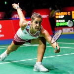 Carolina Marín debutó en el Mundial con triunfo ante la canadiense Zhang Wen Yu