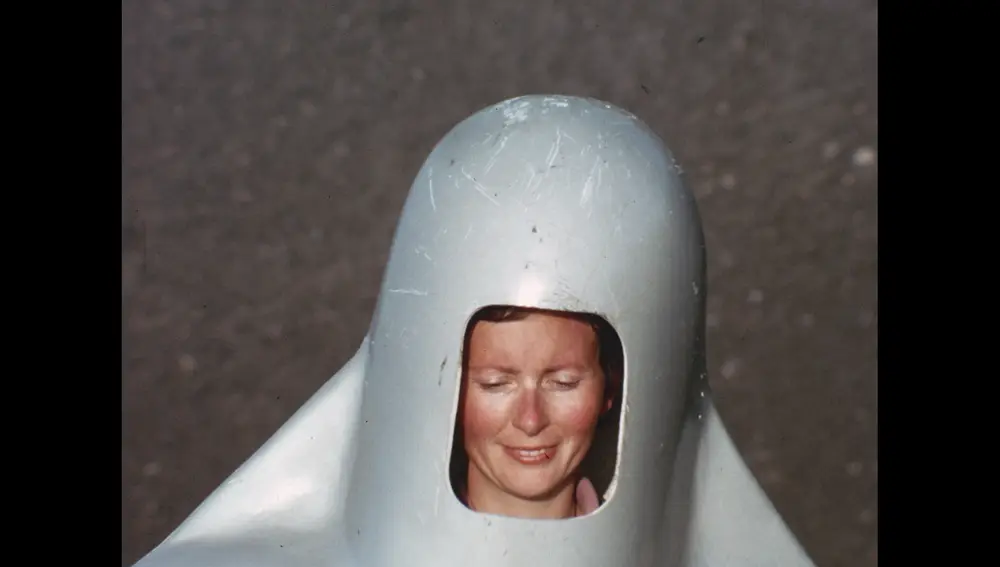 Katia Krafft en el monte Etna, en 1972. (Credit: Image'Est)