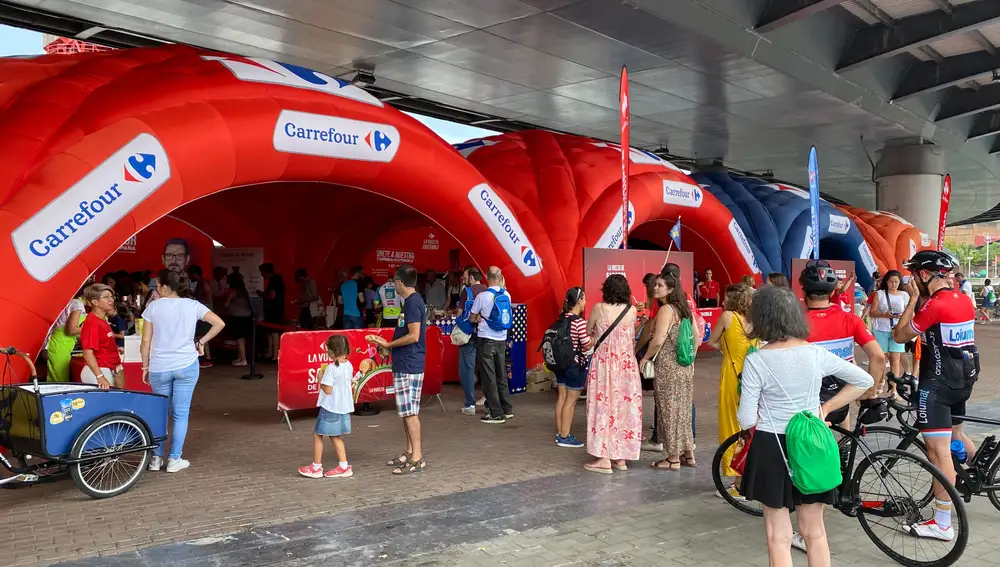 Carpa de Carrefour en La Vuelta