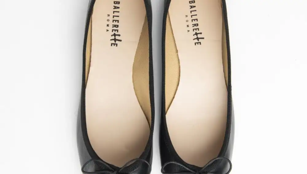 Bailarinas negras de piel, de Ballerette