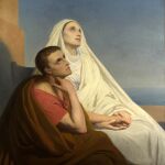 Cuadro de Ary Scheffer (1846) que retrata a San Agustín de Hipona junto a su madre, Santa Mónica | Dominio Público