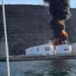 Un incendio en un depósito de biodiesel en el puerto de Bilbao obliga a cortar la A-8