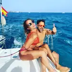 María Patiño y su marido, Ricardo Rodríguez, durante sus vacaciones de verano