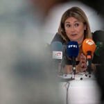La madre de Marta Calvo, Marisol Burón, ofrece una rueda de prensa tras conocerse la sentencia que condena al asesino de Marta Calvo a 159 años de cárcel