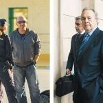 A la izquierda, el exchófer de Javier Guerrero. A la derecha, Tomás Pérez-Sauquillo