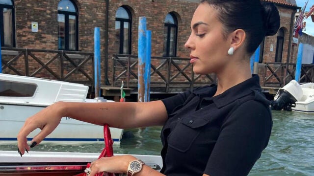 Georgina Rodríguez en el Festival de Venecia. @