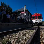 El tren, ayer, en su puesta de largo