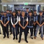 Los 14 inspectores que integran la delegación que está inspeccionando la central nuclear de Zaporiyia bajo el control de las fuerzas rusas