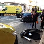 Imagen del vehículo accidentado