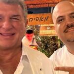 Laporta en el cumpleaños de Pini Zahavi
