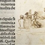 El dibujo donde supuestamente se representa a Miguel Ángel trabajando ha sido hallado en un libro del siglo XV