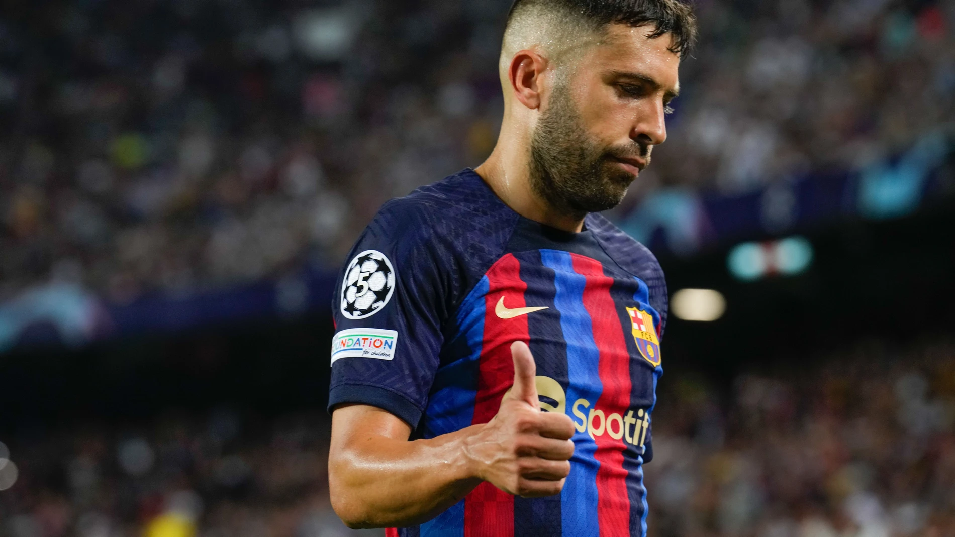 El defensa del FC Barcelona Jordi Alba