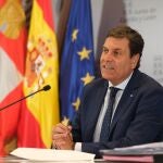 El consejero de Economía y Hacienda, Carlos Fernández Carriedo