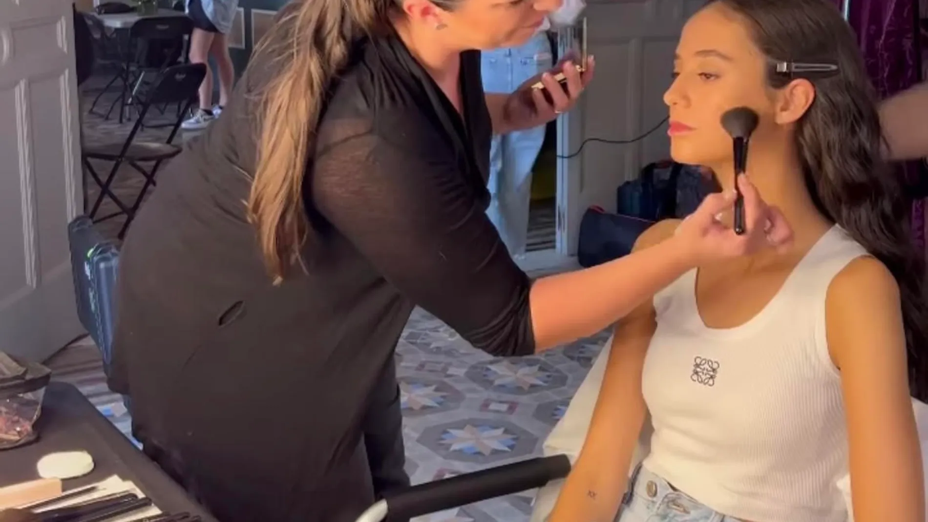 Victoria Federica haciendo de modelo de una firma española.