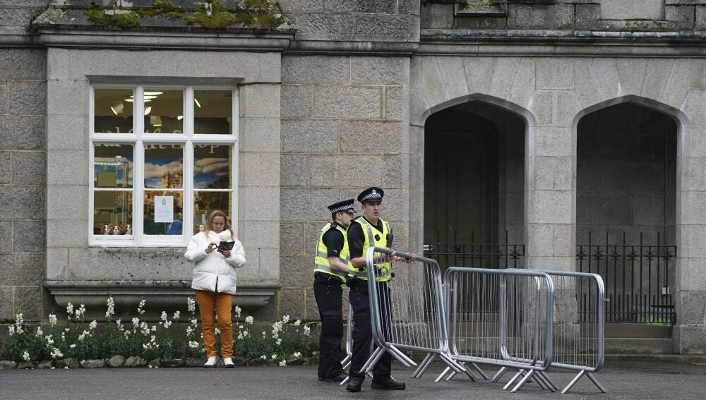 Entrada el castillo de Balmoral, en Escocia