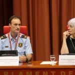 Imagen de la comparecencia del comisario de los Mossos d'Esquadra, Eduard Sallent, en la Comisión de Estudio del Modelo Policial en el Parlament de Catalunya PARLAMENT DE CATALUNYA 09/09/2022