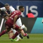 Sergio Ramos, en el partido del PSG contra el Brest