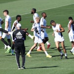 Entrenamiento del Real Madrid antes del partido contra el Mallorca de LaLiga