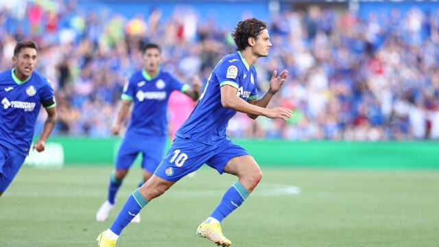 Enes Ünal con el Getafe.