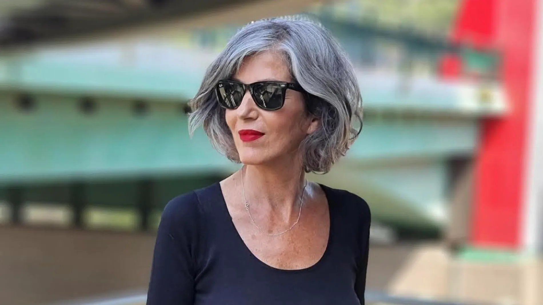 Carmen Gimeno con falda de Zara.