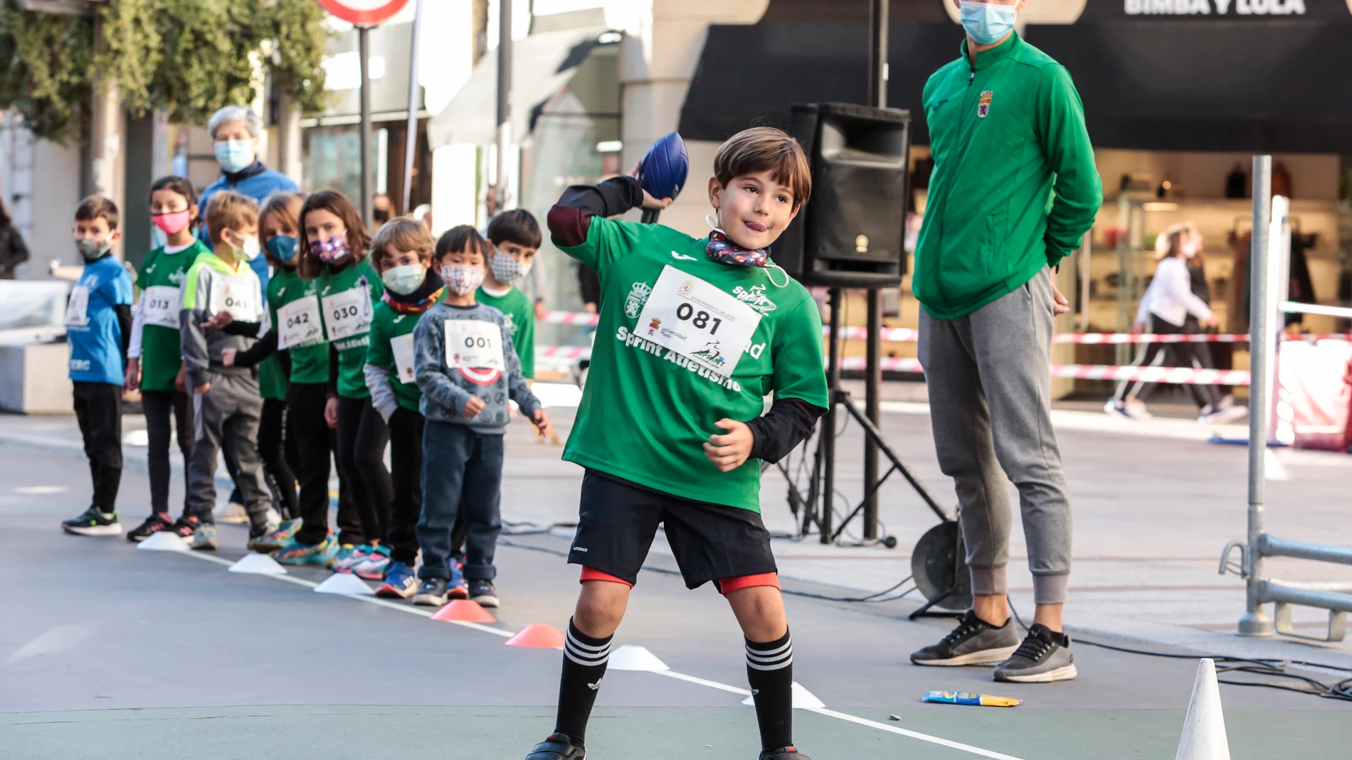 Competición deportiva infantil en León