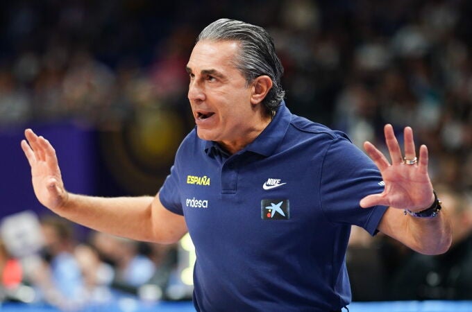 Scariolo, durante un partido