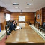 El consejero Suárez-Quiñones, durante la Conferencia Sectorial de Vivienda