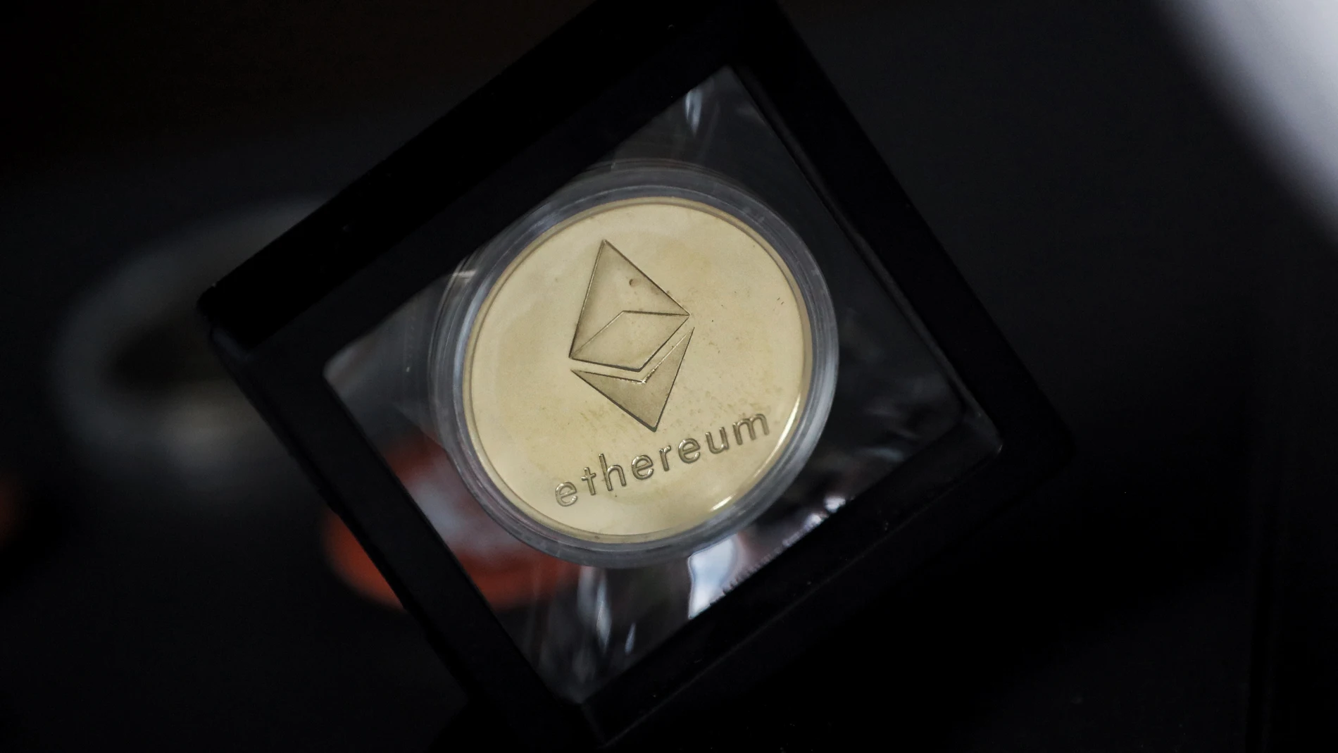 Una criptomoneda de ethereum, a 14 de septiembre de 2022, en Madrid