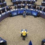 Ursula von der Leyen, presidenta de la Comisión Europea, durante su discurso sobre el Estado de la Unión