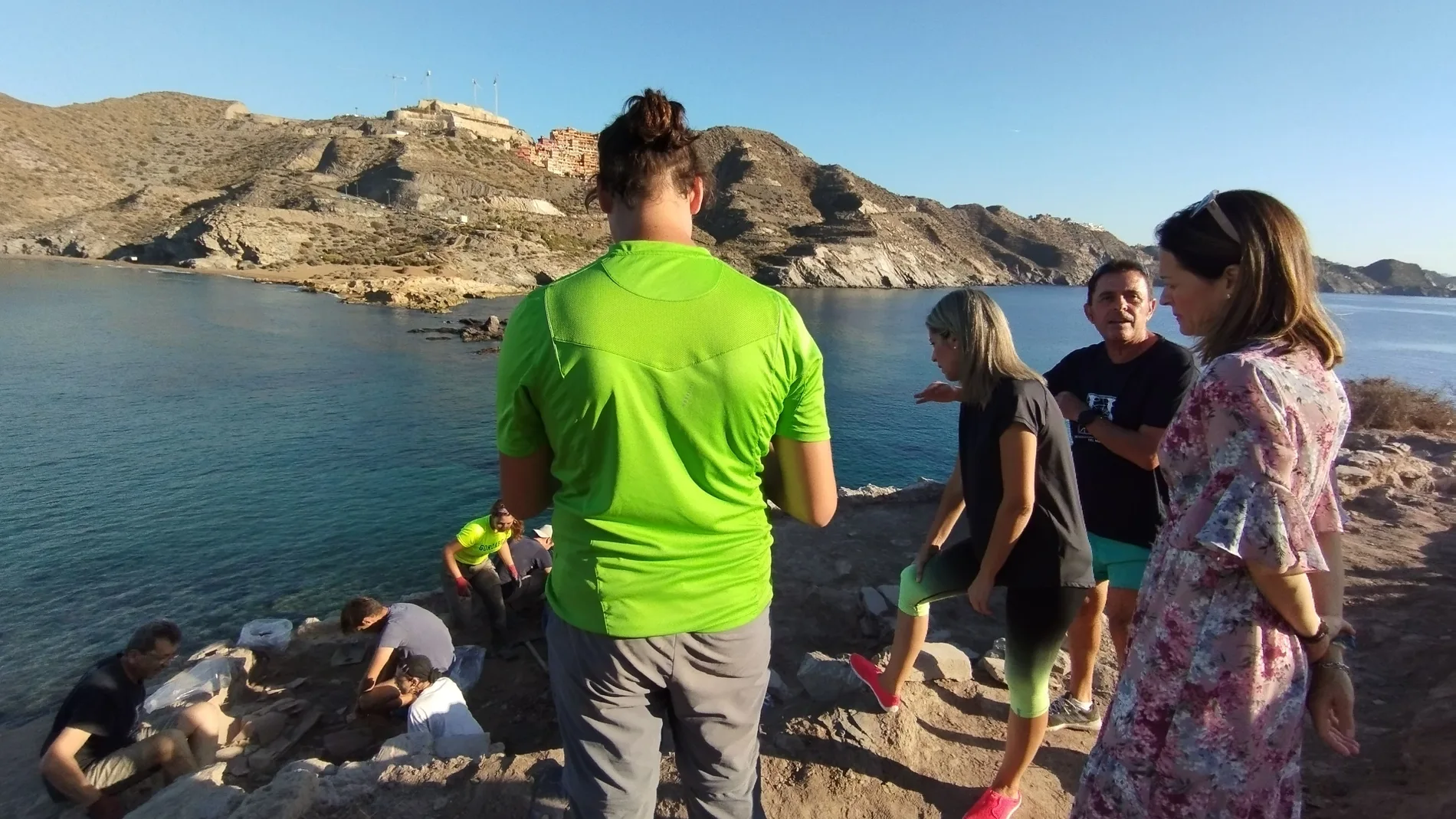 Excavación en isla El Fraile desvela una gran pileta romana para salazones